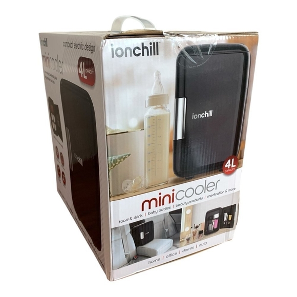 NIB Ionchill Minicooler AC/DC Portable Thermoelectric Cooler 4L Travel Fridge - Picture 4 of 5